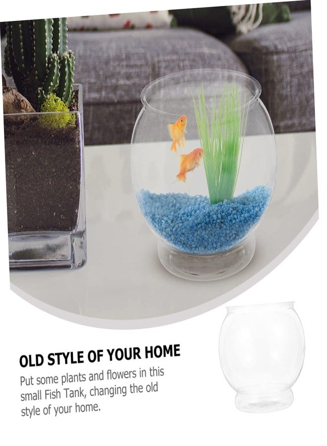 FONDOTIN Unbreakable Transparent Desktop Fish Tank Globe Fish Bowl for Home Decor for Plants Office Ornament - Image 4